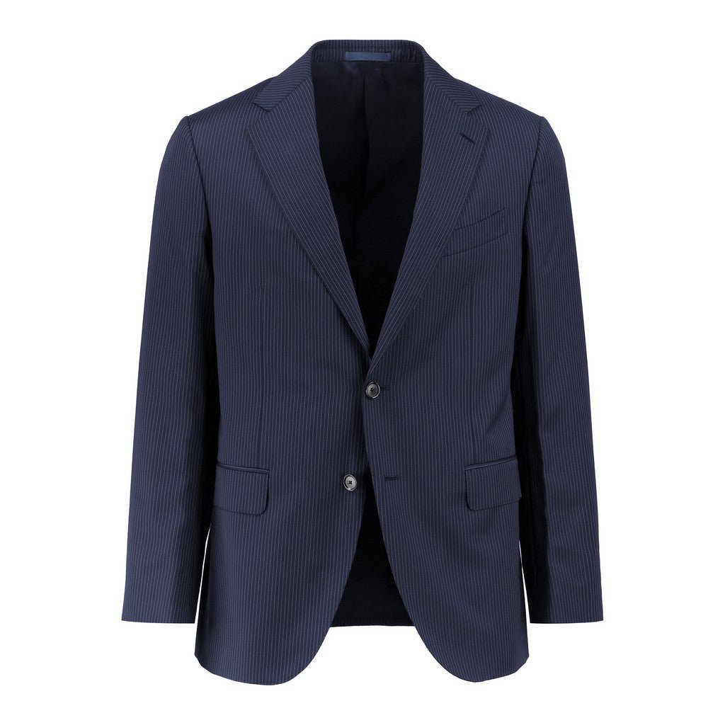 HENRY SARTORIAL x CARUSO E.Thomas Virgin Wool Suit NAVY REG - Henry Bucks