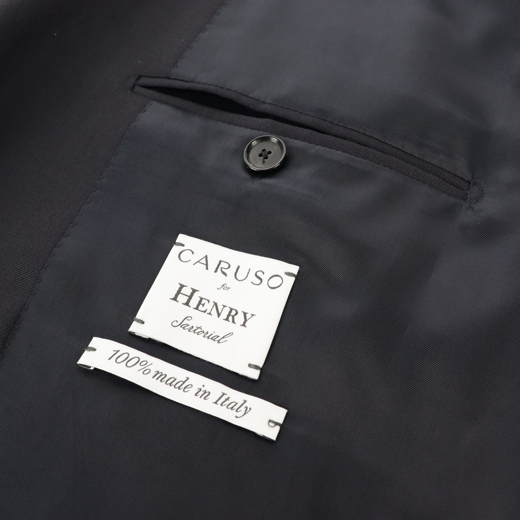 HENRY SARTORIAL x CARUSO Full Lined Business Suit BLACK - Henry Bucks