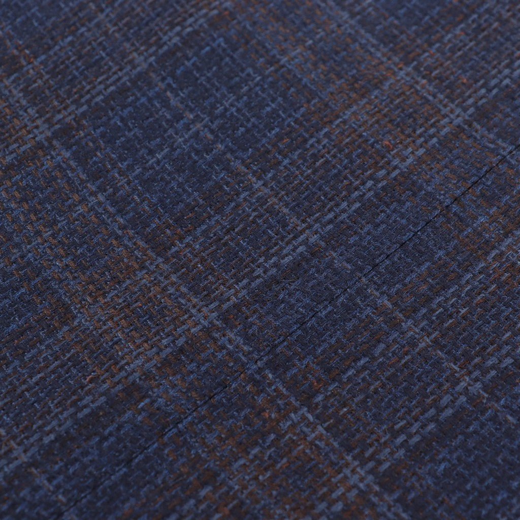 HENRY SARTORIAL x CARUSO Full Lining Check Blazer BLUE - Henry Bucks