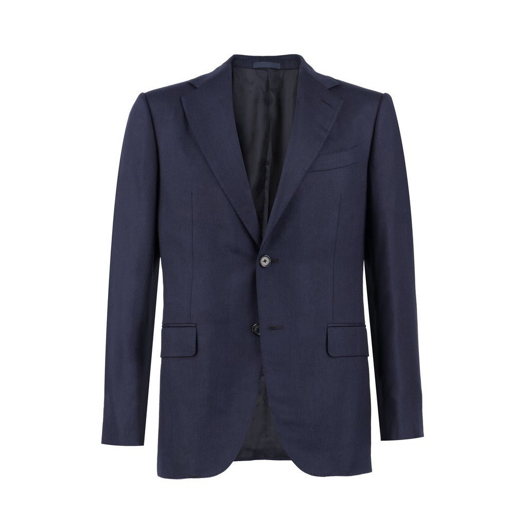 HENRY SARTORIAL x CARUSO Full Lining Plain Blazer NAVY - Henry Bucks