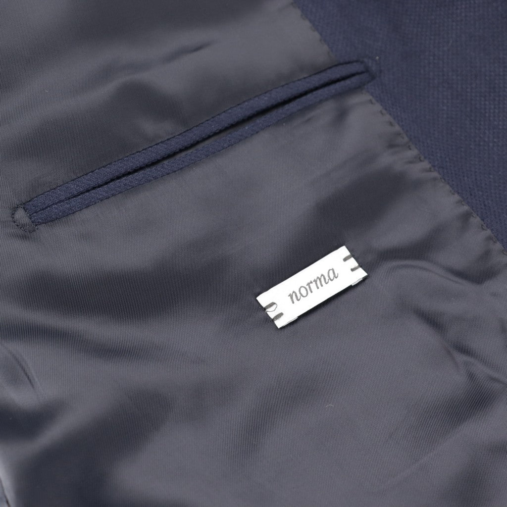 HENRY SARTORIAL x CARUSO Full Lining Plain Blazer NAVY - Henry Bucks