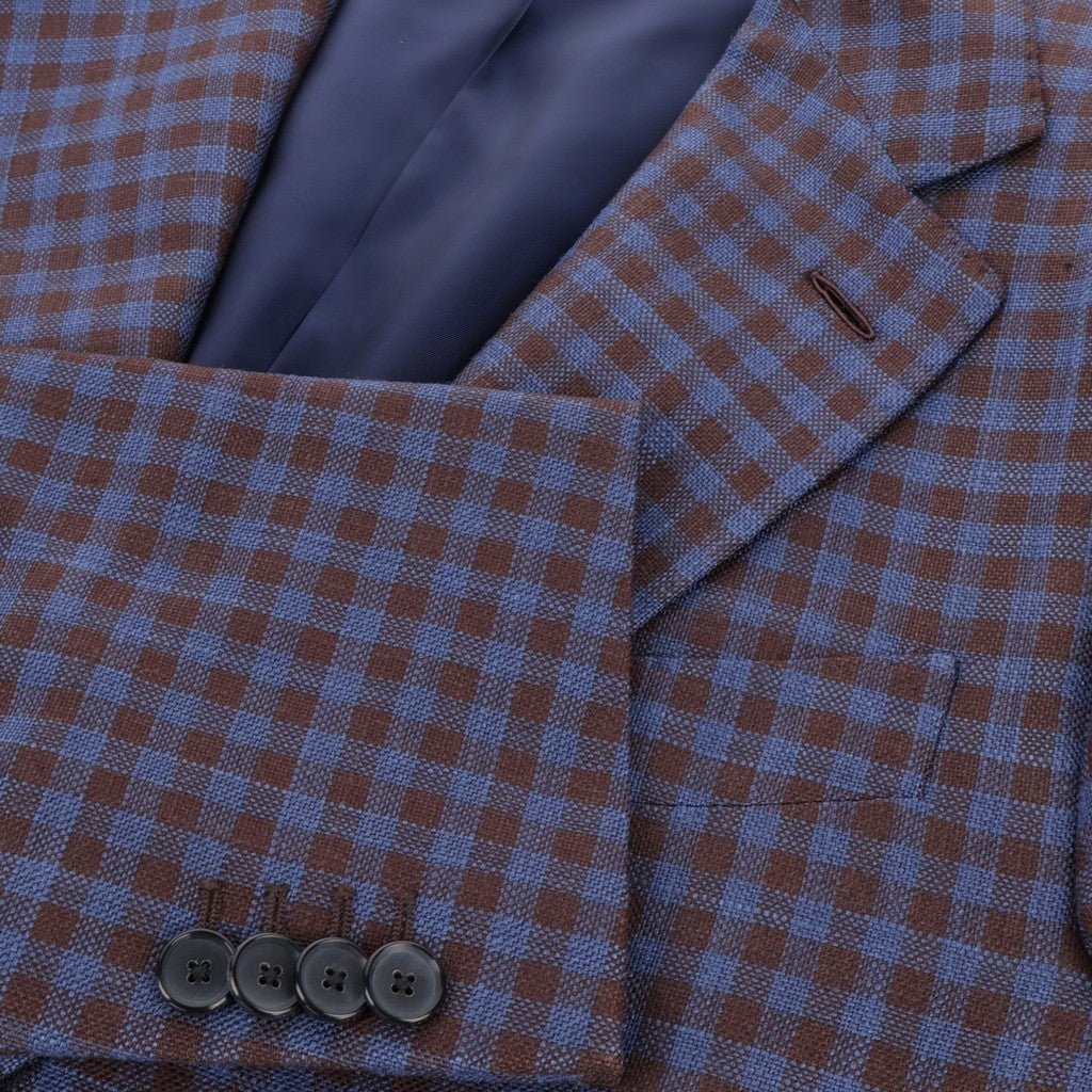 HENRY SARTORIAL x CARUSO Lana Blazer BLUE/BROWN - Henry Bucks