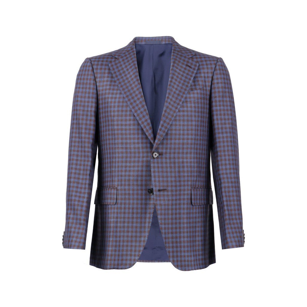 HENRY SARTORIAL x CARUSO Lana Blazer BLUE/BROWN - Henry Bucks