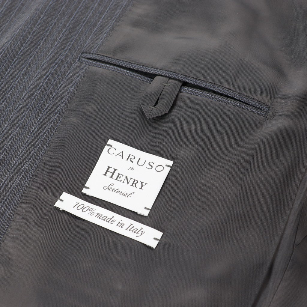 HENRY SARTORIAL x CARUSO Lana Wool Business Suit GREY - Henry Bucks