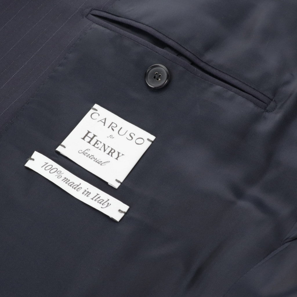 HENRY SARTORIAL x CARUSO Lana Wool Business Suit NAVY - Henry Bucks