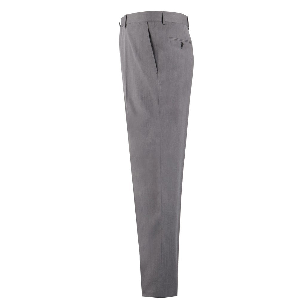HENRY SARTORIAL x CARUSO Lana Wool Formal Trouser GREY - Henry Bucks