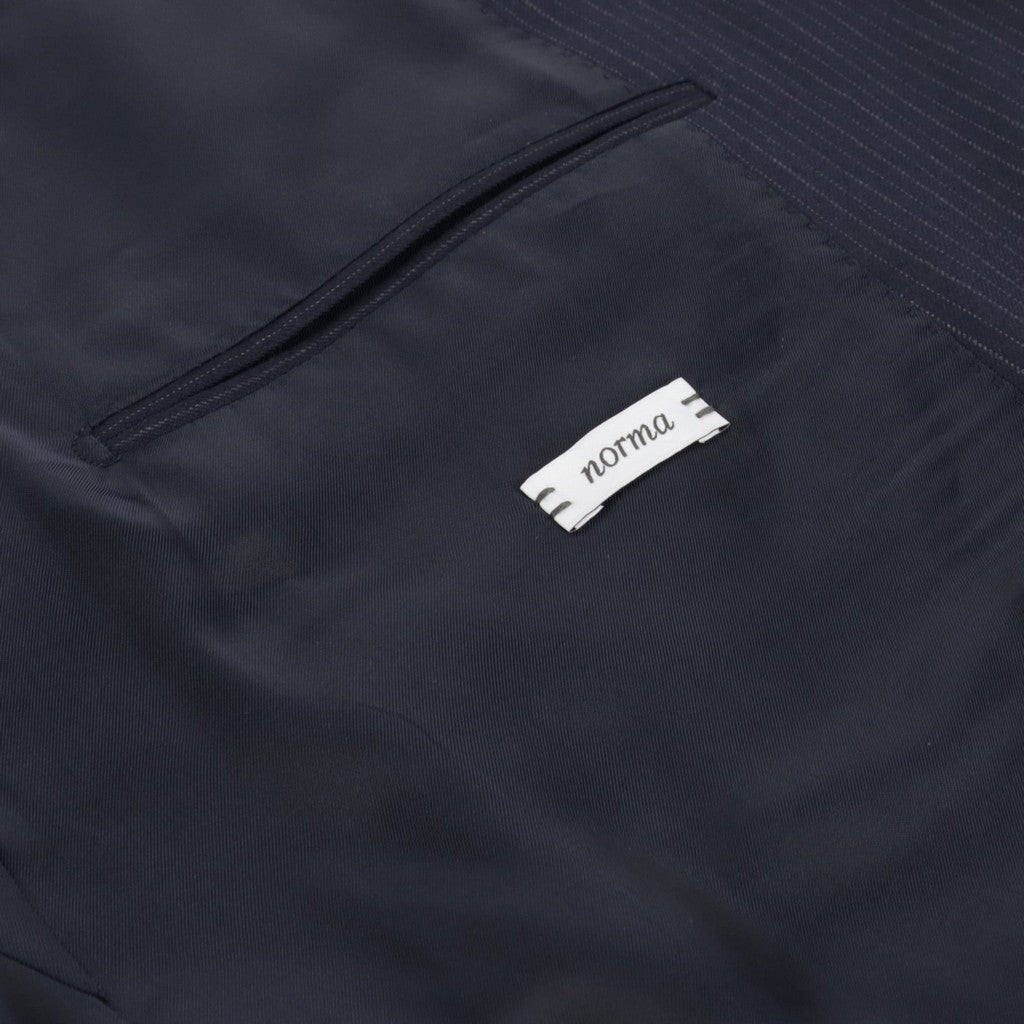 HENRY SARTORIAL x CARUSO Lana Wool Stripe Business Suit NAVY - Henry Bucks