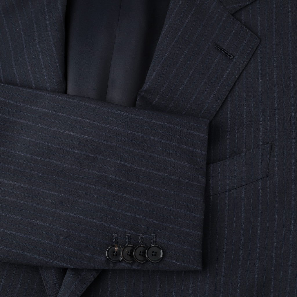 HENRY SARTORIAL x CARUSO Lanificio Wool Suit NAVY REG - Henry Bucks