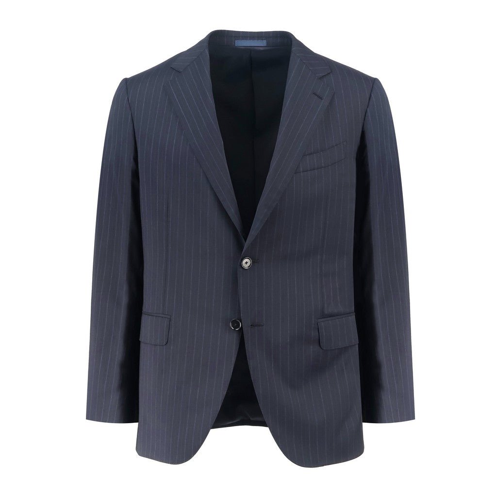 HENRY SARTORIAL x CARUSO Lanificio Wool Suit NAVY REG - Henry Bucks