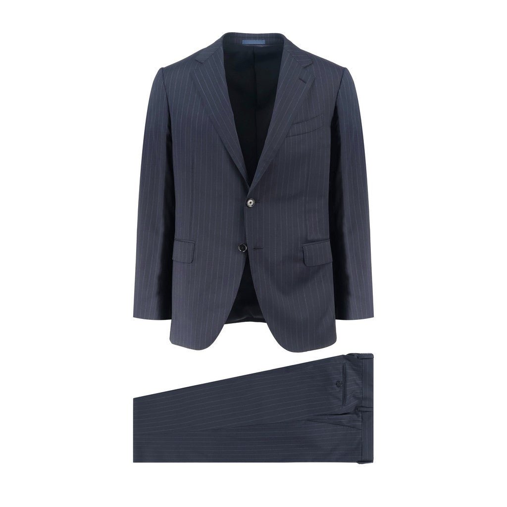 HENRY SARTORIAL x CARUSO Lanificio Wool Suit NAVY REG - Henry Bucks