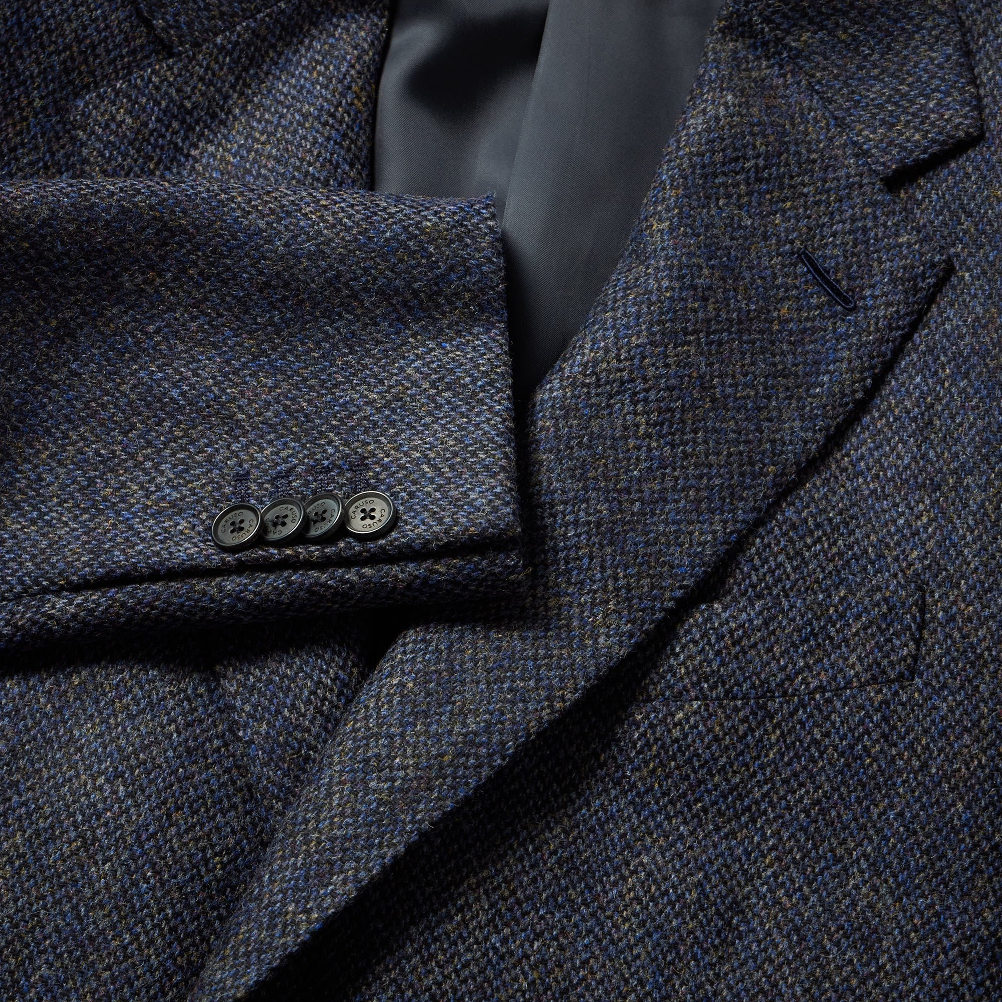 HENRY SARTORIAL X CARUSO Norma Jacket BLUE/GREY/MULTI - Henry BucksBlazers33AW240198 - BLGRYMLTI - 48