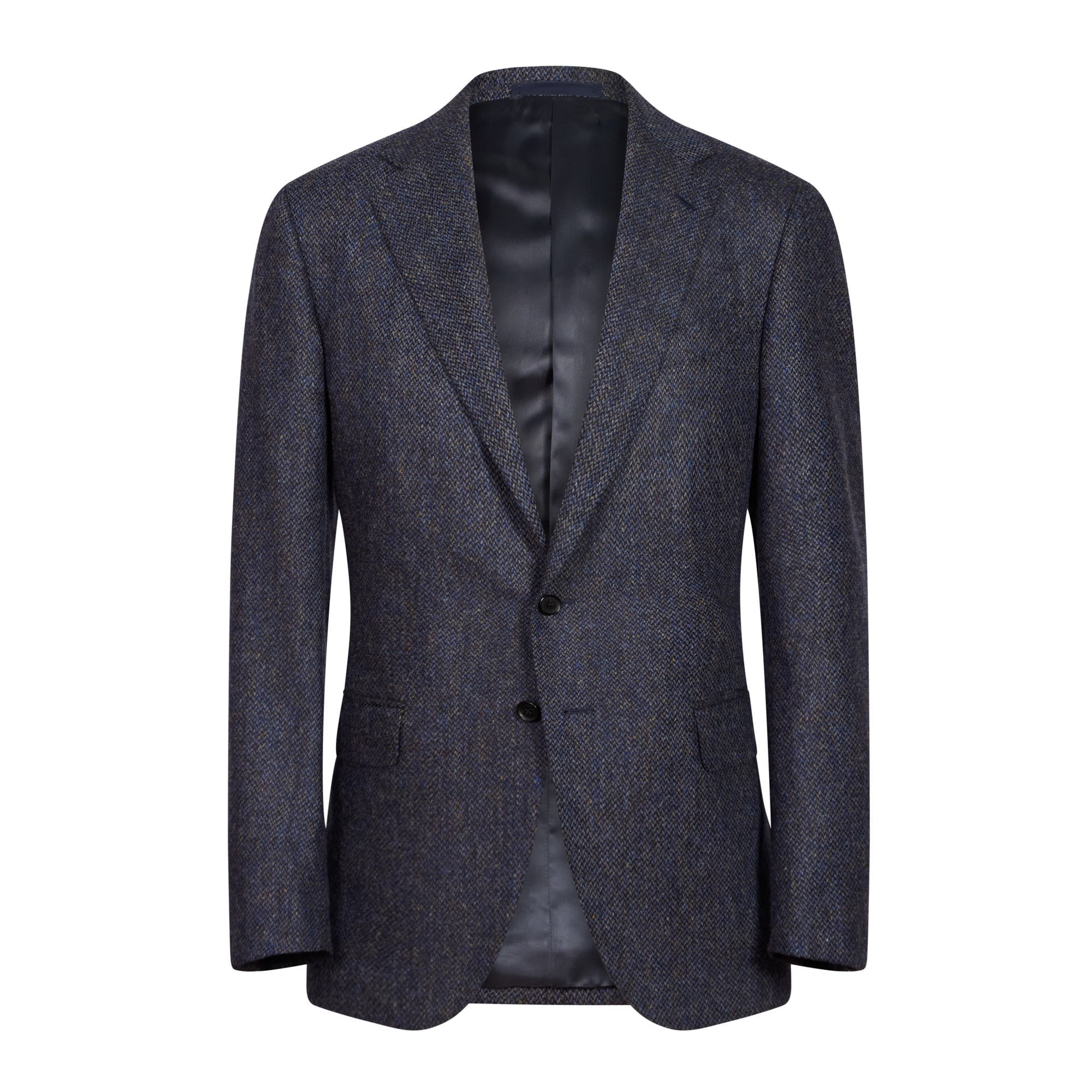 HENRY SARTORIAL X CARUSO Norma Jacket BLUE/GREY/MULTI - Henry BucksBlazers33AW240198 - BLGRYMLTI - 48