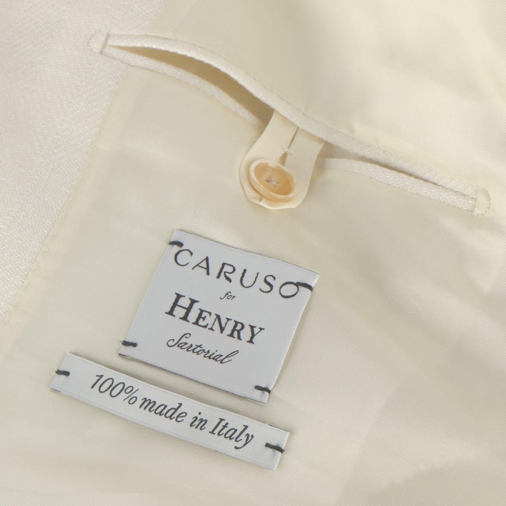 HENRY SARTORIAL x CARUSO Norma Linen Wool Blazer LIGHT BEIGE - Henry Bucks