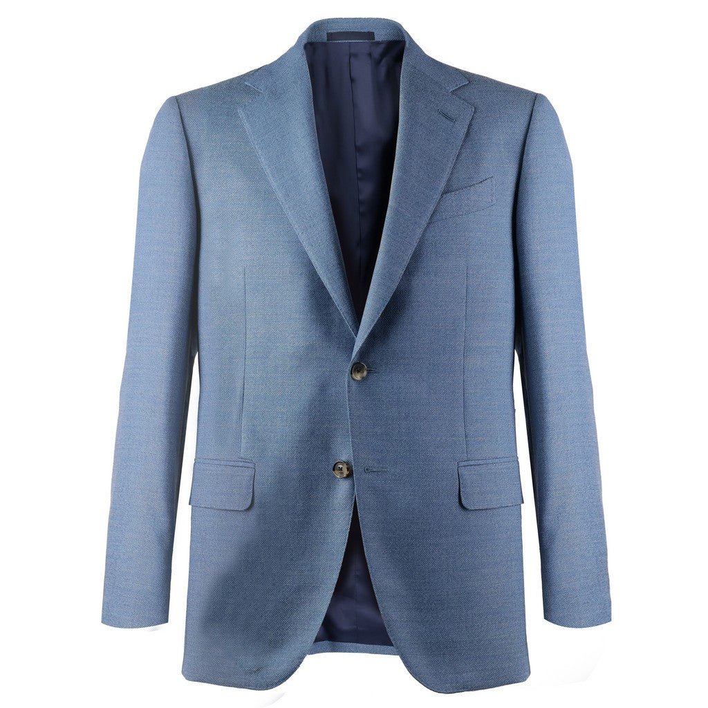 HENRY SARTORIAL X CARUSO Norma Notch Single Breasted Blazer BLUE - Henry Bucks