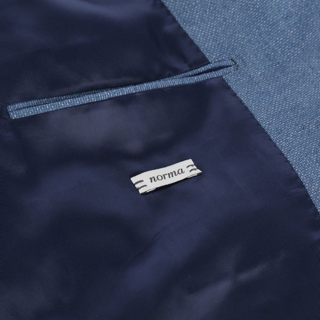 HENRY SARTORIAL X CARUSO Norma Notch Single Breasted Blazer BLUE - Henry Bucks