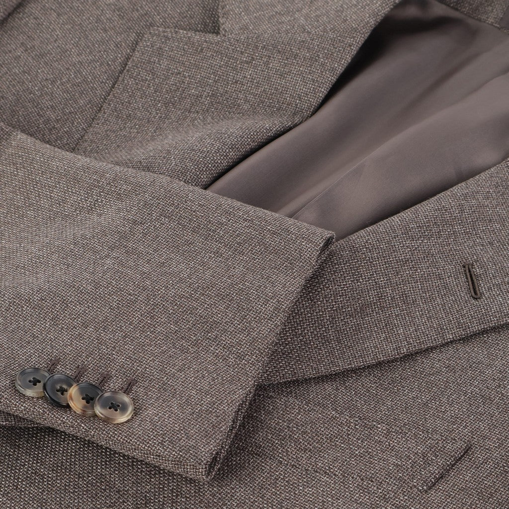 HENRY SARTORIAL X CARUSO Norma Notch Single Breasted Blazer BROWN - Henry Bucks