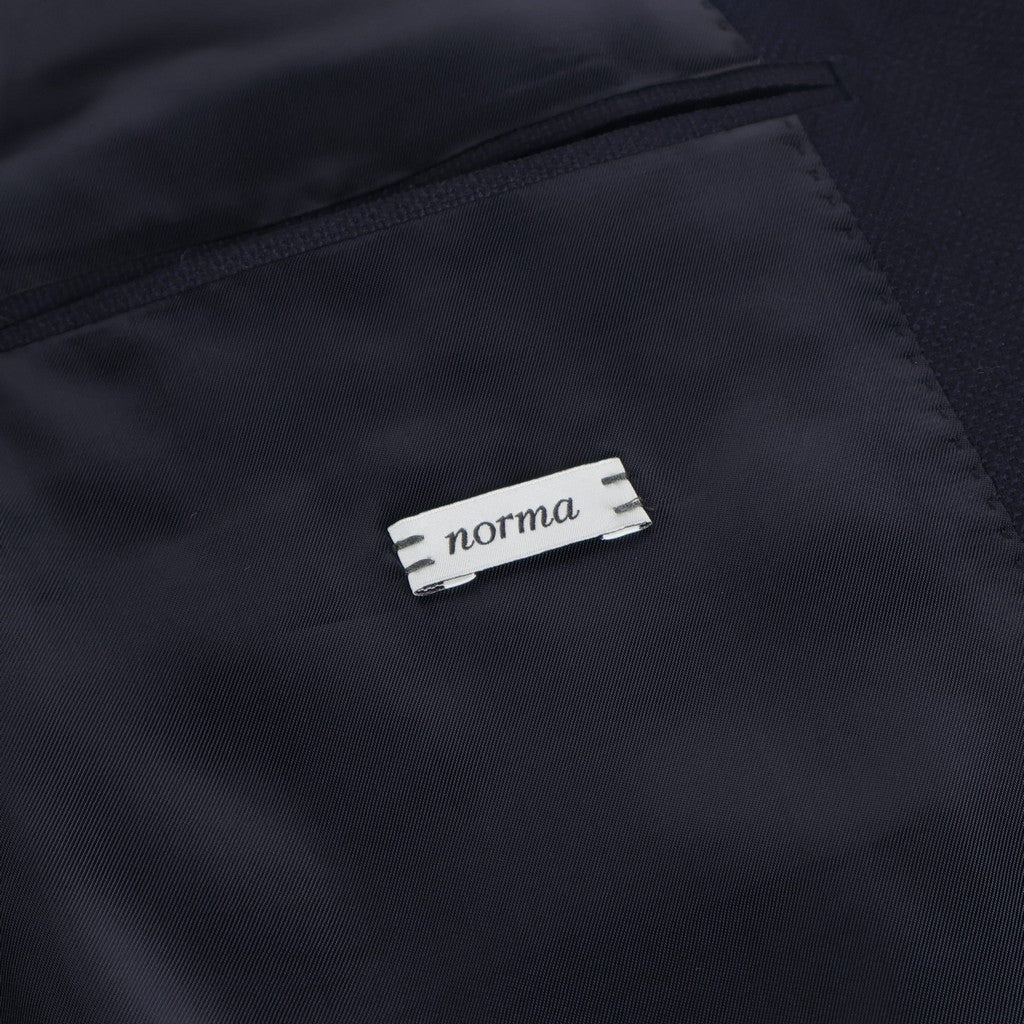 HENRY SARTORIAL X CARUSO Norma Notch Single Breasted Blazer DARK BLUE - Henry Bucks