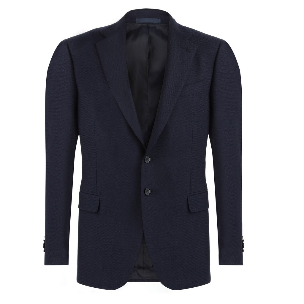 HENRY SARTORIAL X CARUSO Norma Single Breasted Notch Lapel Blazer NAVY REG - Henry Bucks