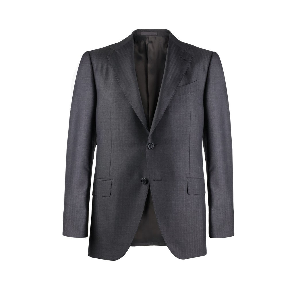 HENRY SARTORIAL X CARUSO Norma Single Breasted Suit CHARCOAL - Henry Bucks