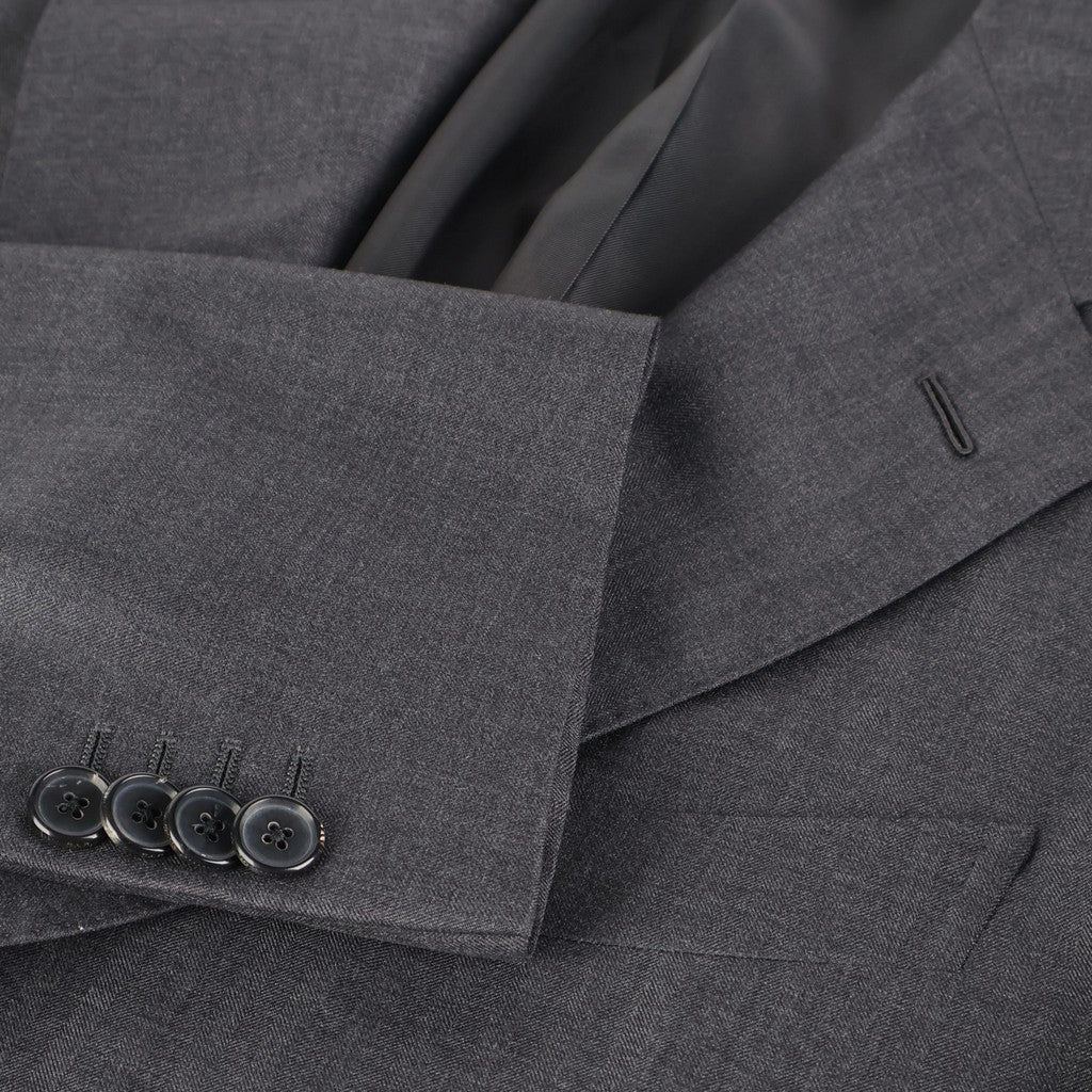 HENRY SARTORIAL X CARUSO Norma Single Breasted Suit CHARCOAL - Henry Bucks