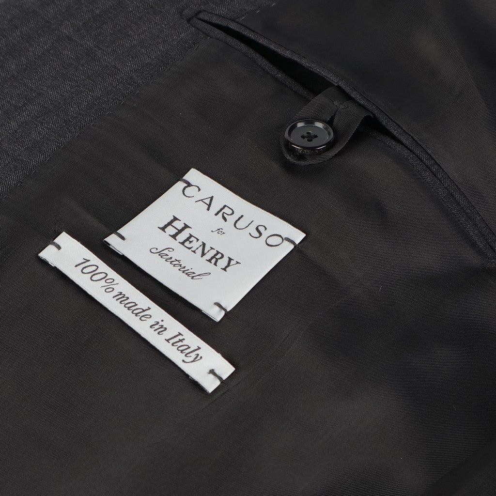 HENRY SARTORIAL X CARUSO Norma Single Breasted Suit CHARCOAL - Henry Bucks