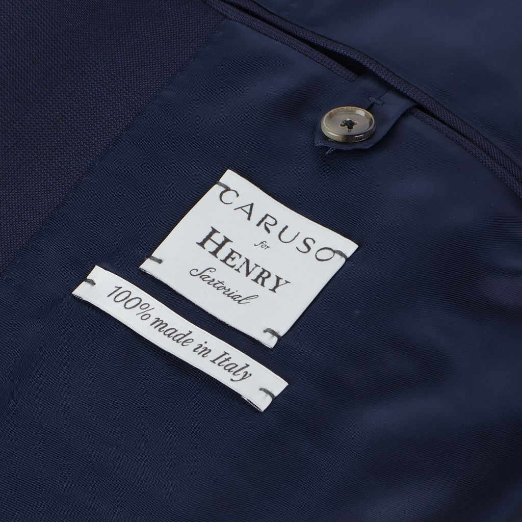 HENRY SARTORIAL X CARUSO Norma Single Breasted Suit DARK BLUE - Henry Bucks