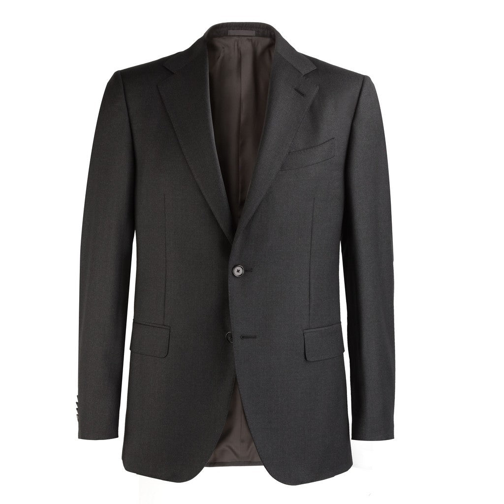 HENRY SARTORIAL X CARUSO Norma Single Breasted Wool Suit BLACK REG - Henry Bucks