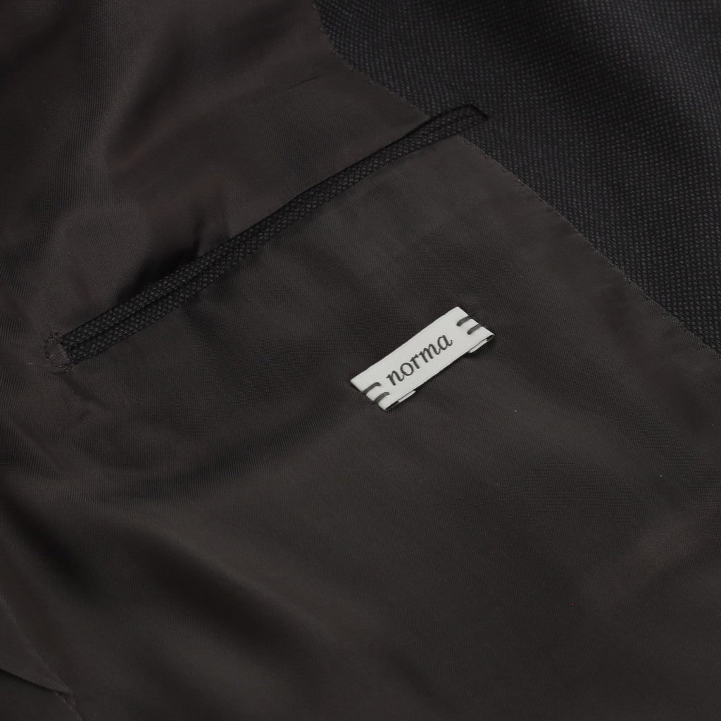 HENRY SARTORIAL X CARUSO Norma Single Breasted Wool Suit BLACK REG - Henry Bucks