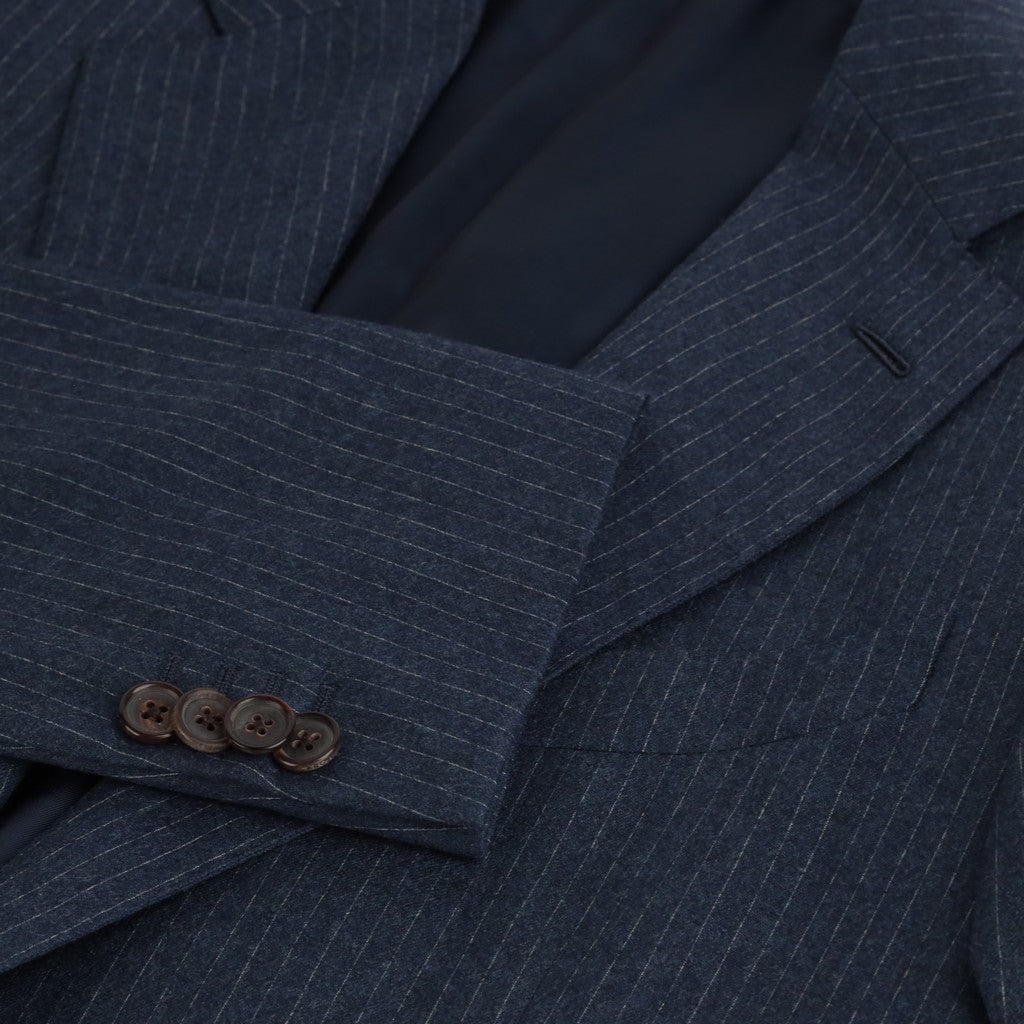HENRY SARTORIAL X CARUSO Norma Single Breasted Wool Suit NAVY REG - Henry Bucks