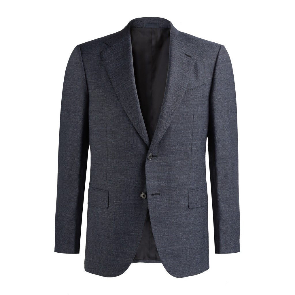 HENRY SARTORIAL X CARUSO Norma Single Breasted Wool Suit NAVY REG - Henry Bucks