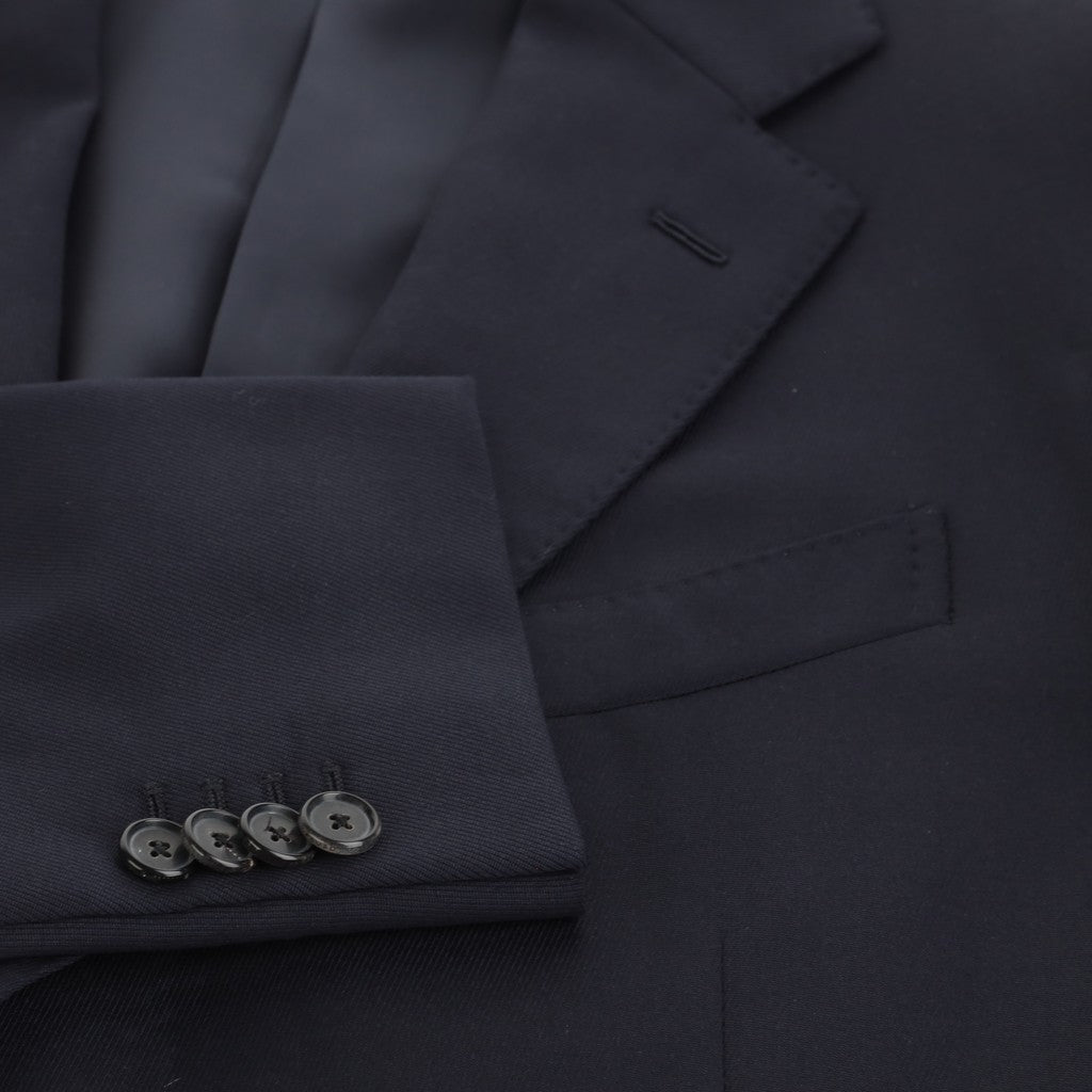 HENRY SARTORIAL X CARUSO Norma Single Breasted Wool Suit NAVY REG - Henry Bucks