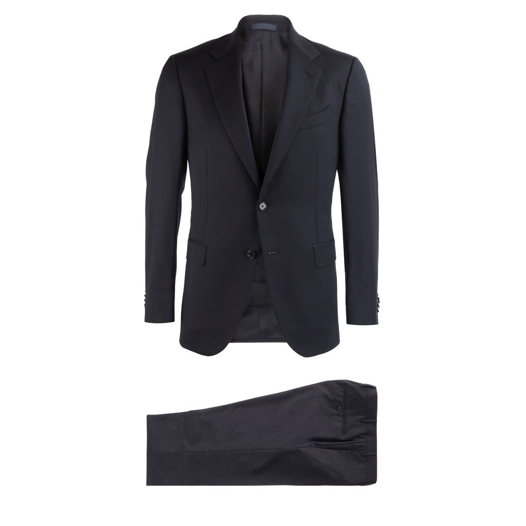 HENRY SARTORIAL X CARUSO Norma Single Breasted Wool Suit NAVY REG - Henry Bucks