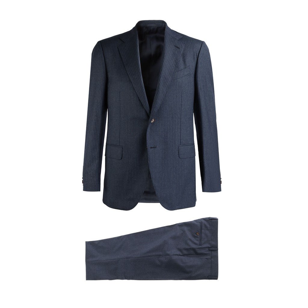 HENRY SARTORIAL X CARUSO Norma Single Breasted Wool Suit NAVY REG - Henry Bucks