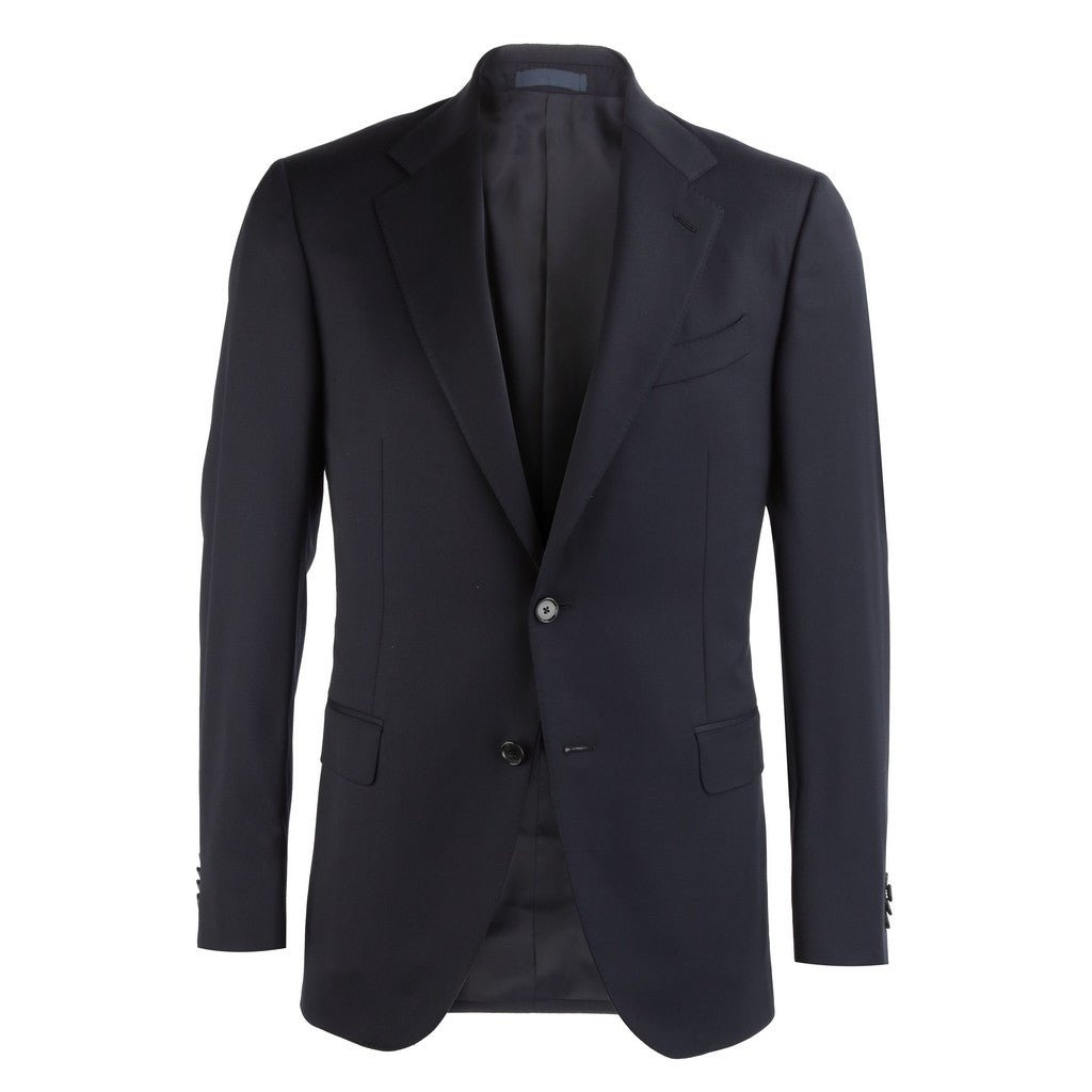 HENRY SARTORIAL X CARUSO Norma Single Breasted Wool Suit NAVY REG - Henry Bucks