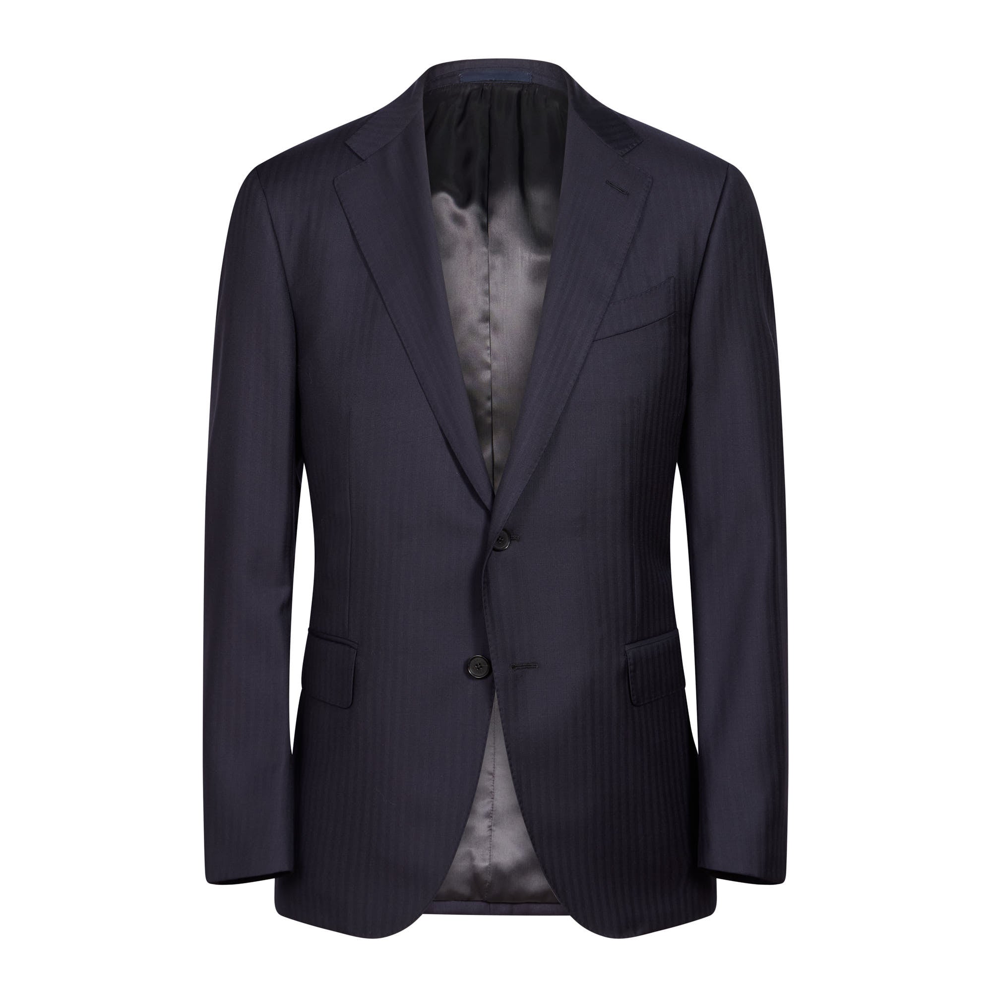 HENRY SARTORIAL X CARUSO Norma Single Breasted Wool Suit NAVY - Henry BucksSuits23AW240199 - NAVY - 48