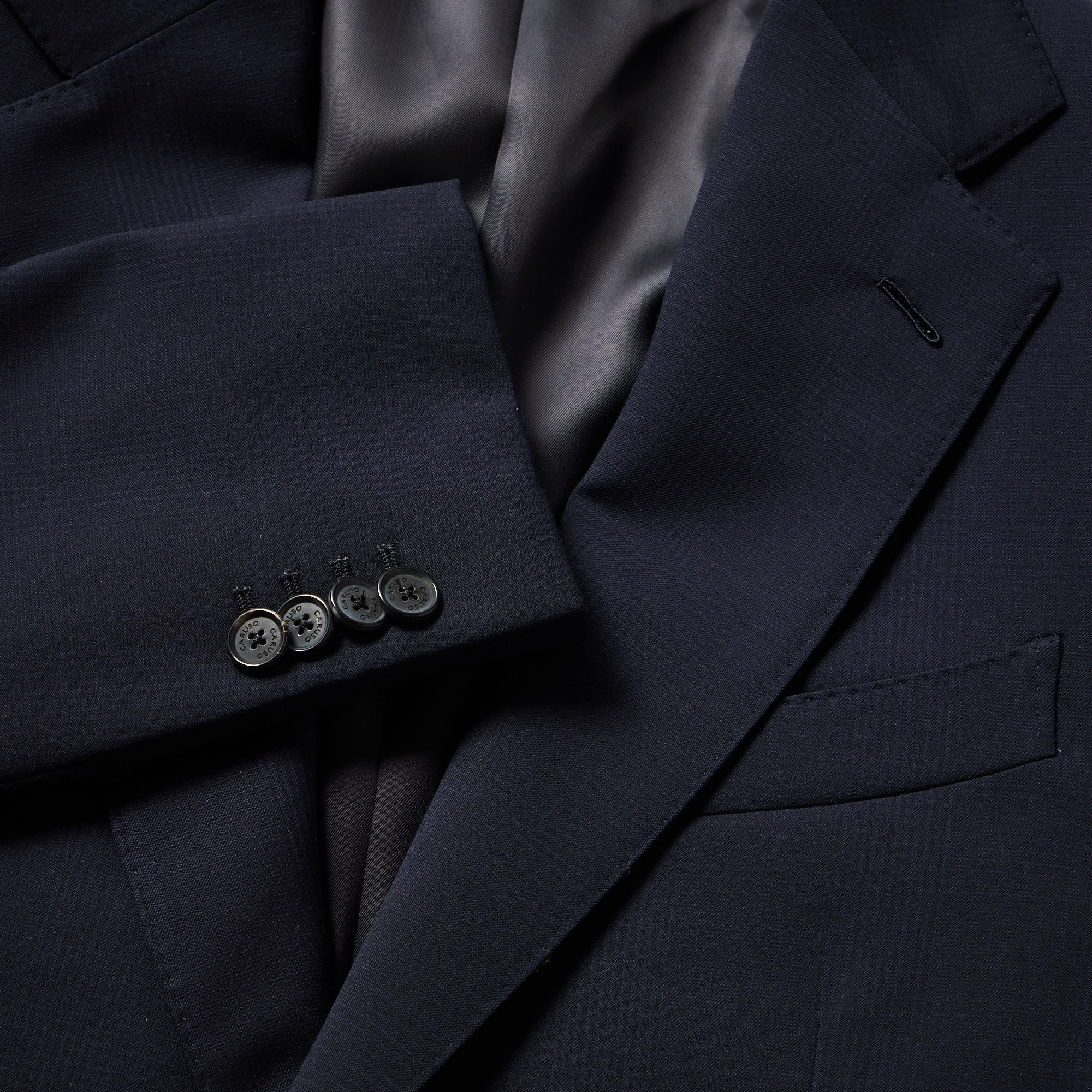 HENRY SARTORIAL X CARUSO Norma Single Breasted Wool Suit NAVY - Henry BucksSuits23AW240200 - NAVY - 48