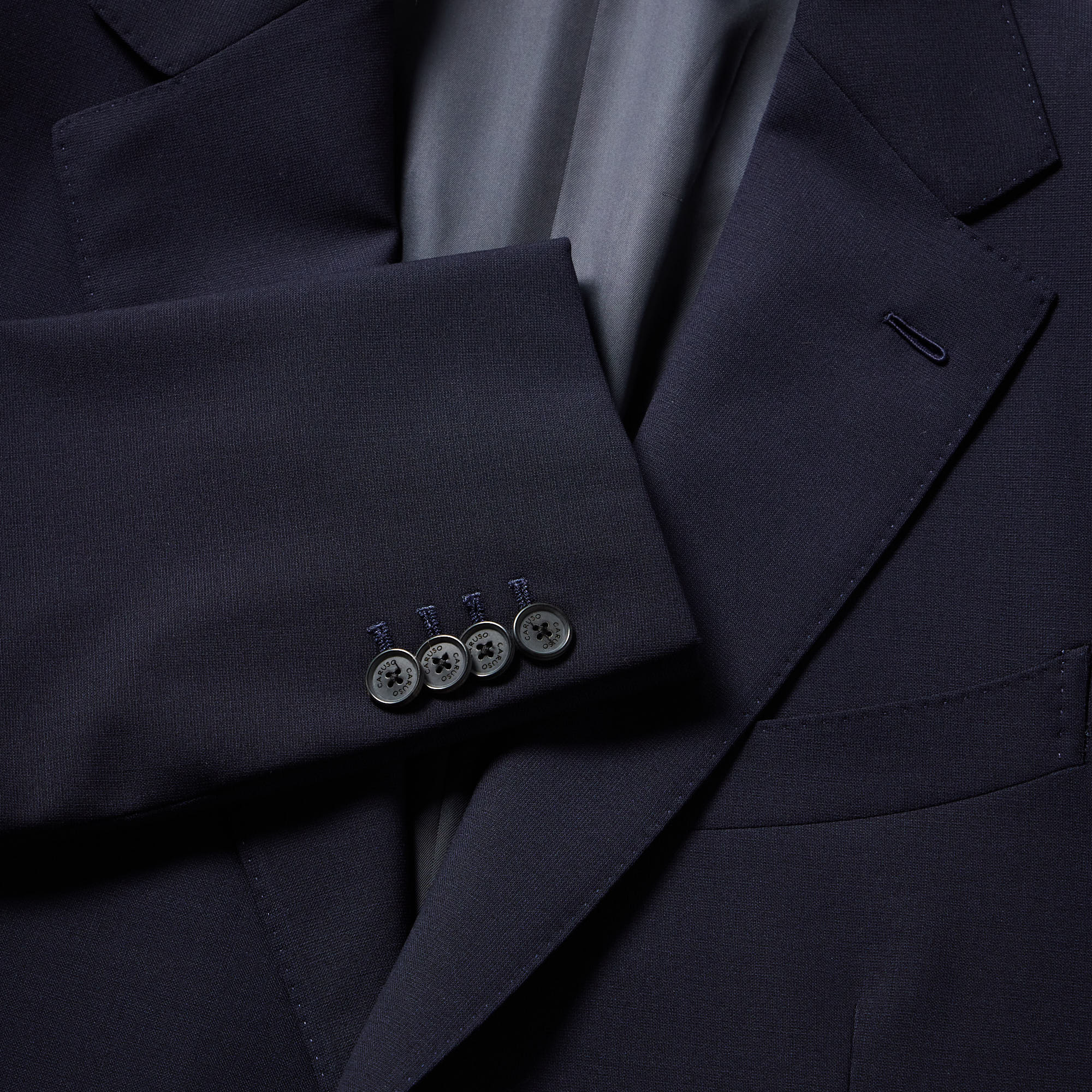 HENRY SARTORIAL X CARUSO Norma Wool Suit NAVY - Henry BucksSuits23AW240196 - NAVY - 48