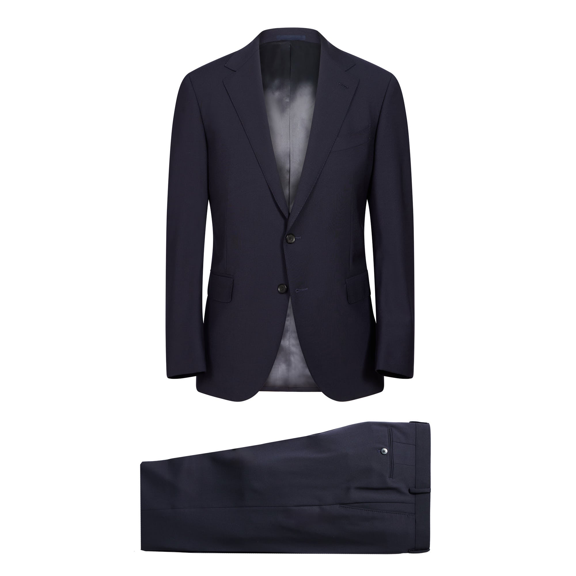 HENRY SARTORIAL X CARUSO Norma Wool Suit NAVY - Henry BucksSuits23AW240196 - NAVY - 48