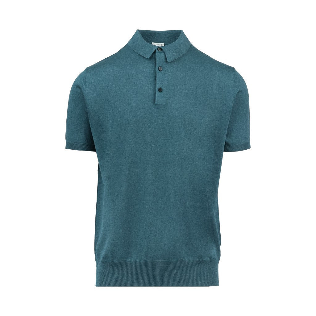 HENRY SARTORIAL X CARUSO Silk Cotton Polo FOREST - Henry Bucks