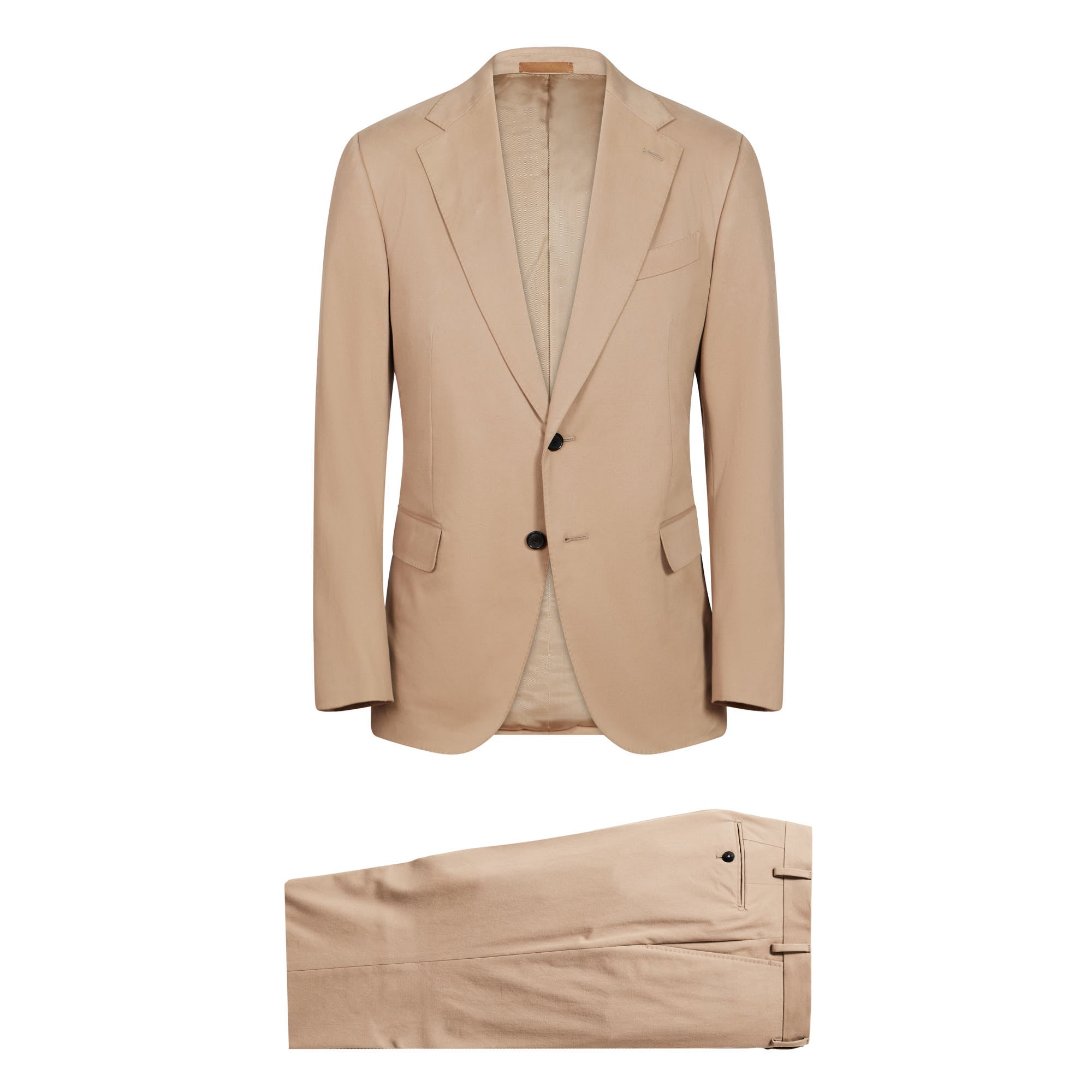 HENRY SARTORIAL X CARUSO Single Breasted 2 Button Norma Suit BEIGE REG - Henry BucksSuits60SS230005 - BEIG - R - 48