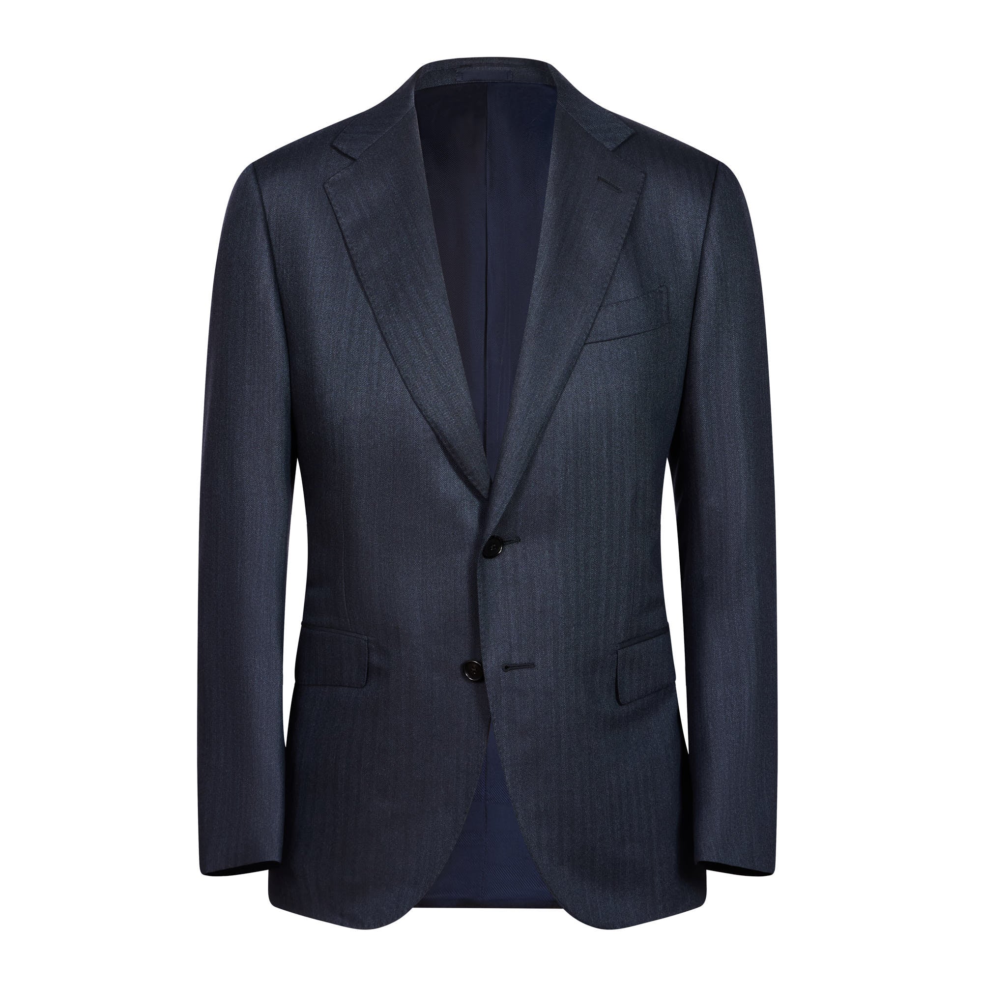 HENRY SARTORIAL X CARUSO Single Breasted 2 Button Norma Suit CHARCOAL REG - Henry BucksSuits60SS230006 - CHCL - R - 46