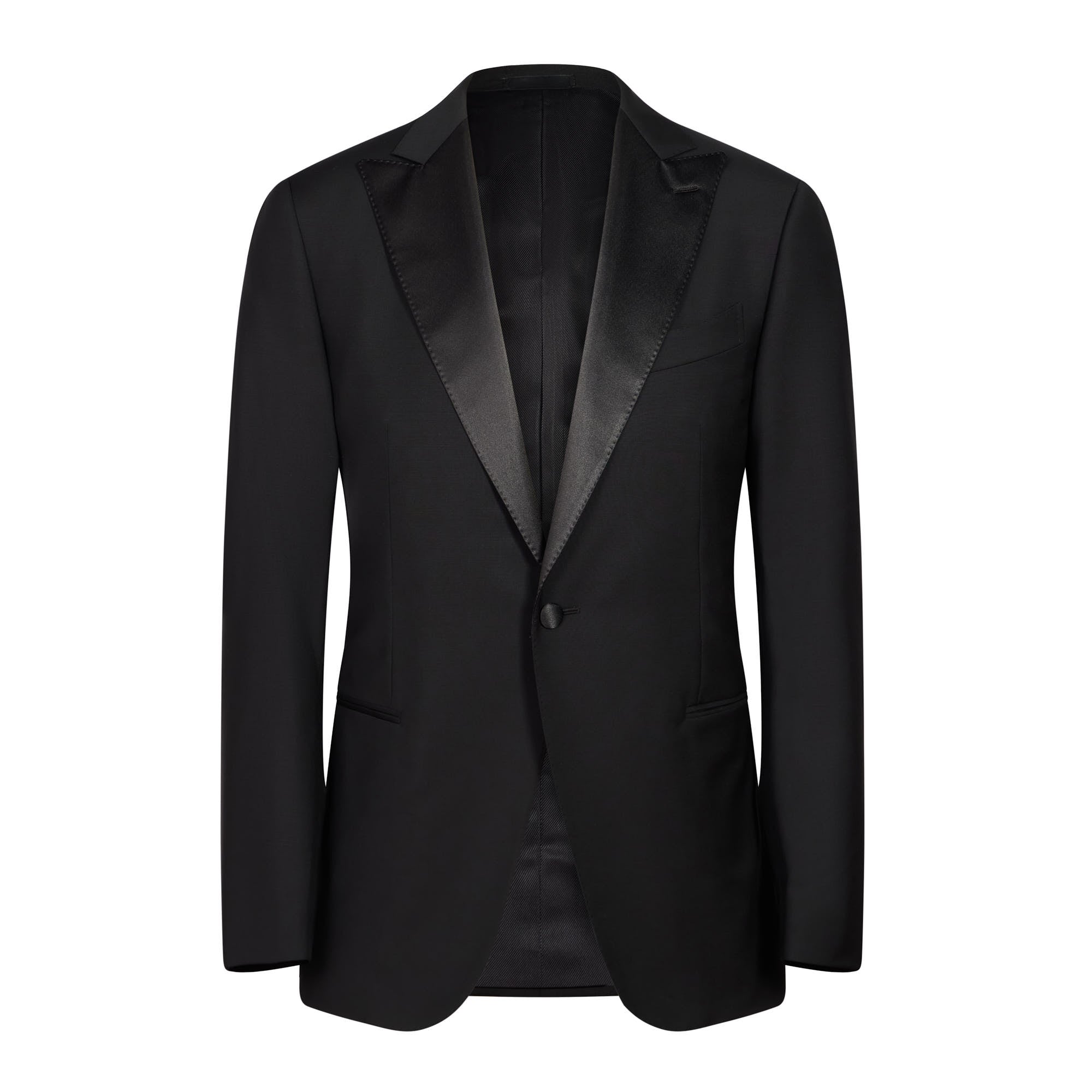 HENRY SARTORIAL X CARUSO Smoking Norma Dinner Suit BLACK REG - Henry BucksSuits60SS230007 - BLCK - R - 46