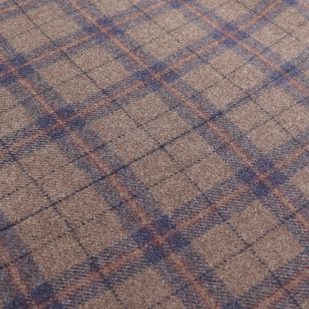 HENRY SARTORIAL x CARUSO Tartan Check Blazer NAVY - Henry Bucks