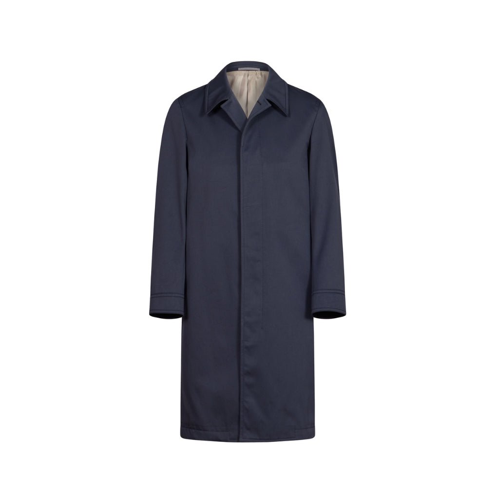 HENRY SARTORIAL X CARUSO Trench Coat DARK NAVY REG - Henry Bucks