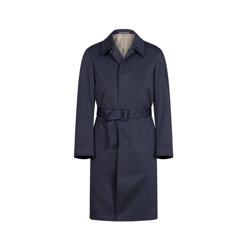 HENRY SARTORIAL X CARUSO Trench Coat DARK NAVY REG - Henry Bucks