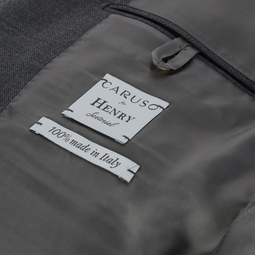HENRY SARTORIAL X CARUSO Wool Cashmere Blazer CHARCOAL - Henry Bucks