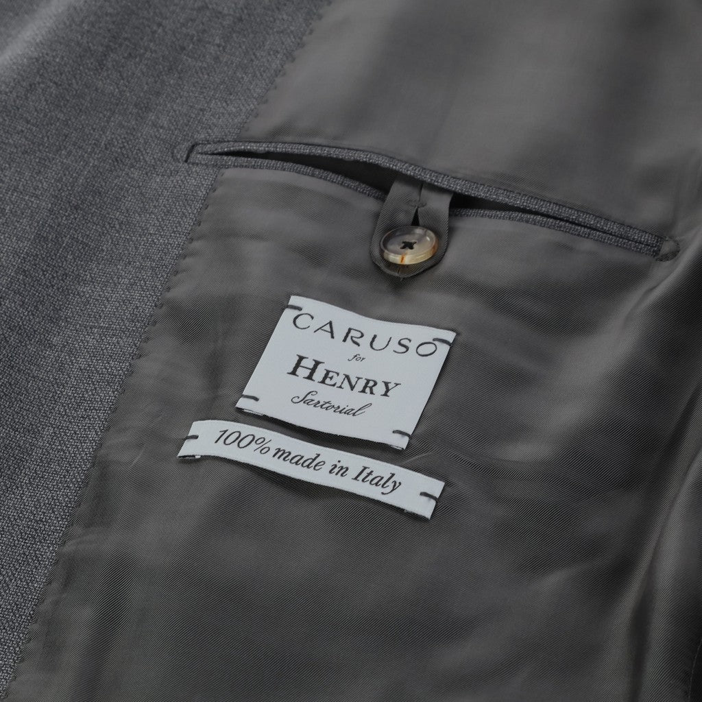 HENRY SARTORIAL X CARUSO Wool Cashmere Blazer GREY - Henry Bucks