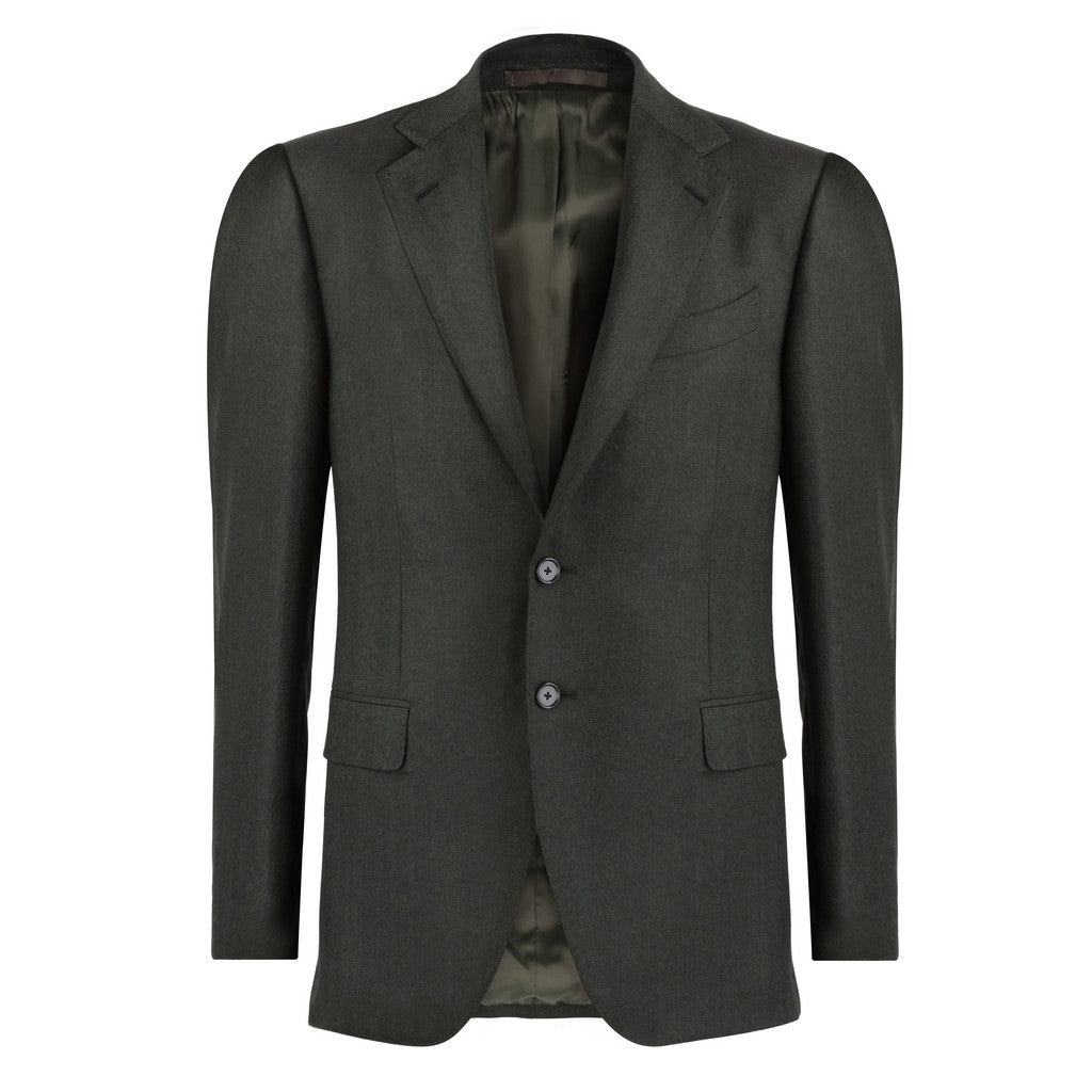 HENRY SARTORIAL X CARUSO Wool Norma Single Breasted Blazer CHARCOAL REG - Henry Bucks