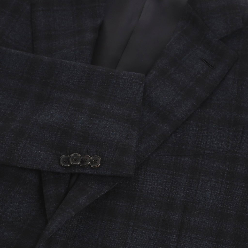 HENRY SARTORIAL X CARUSO Wool Norma Single Breasted Blazer NAVY REG - Henry Bucks