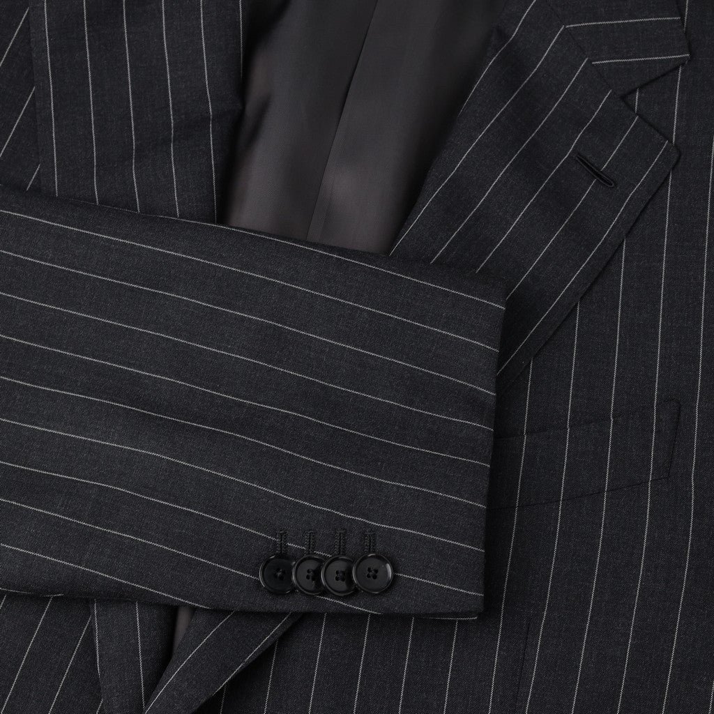 HENRY SARTORIAL x CARUSO Wool Suit BLACK REG - Henry Bucks